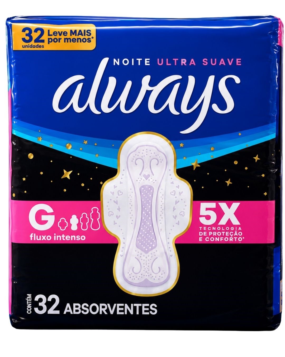 ABS. ALWAYS NOTURNO SUAVE C/ABAS 32UN
