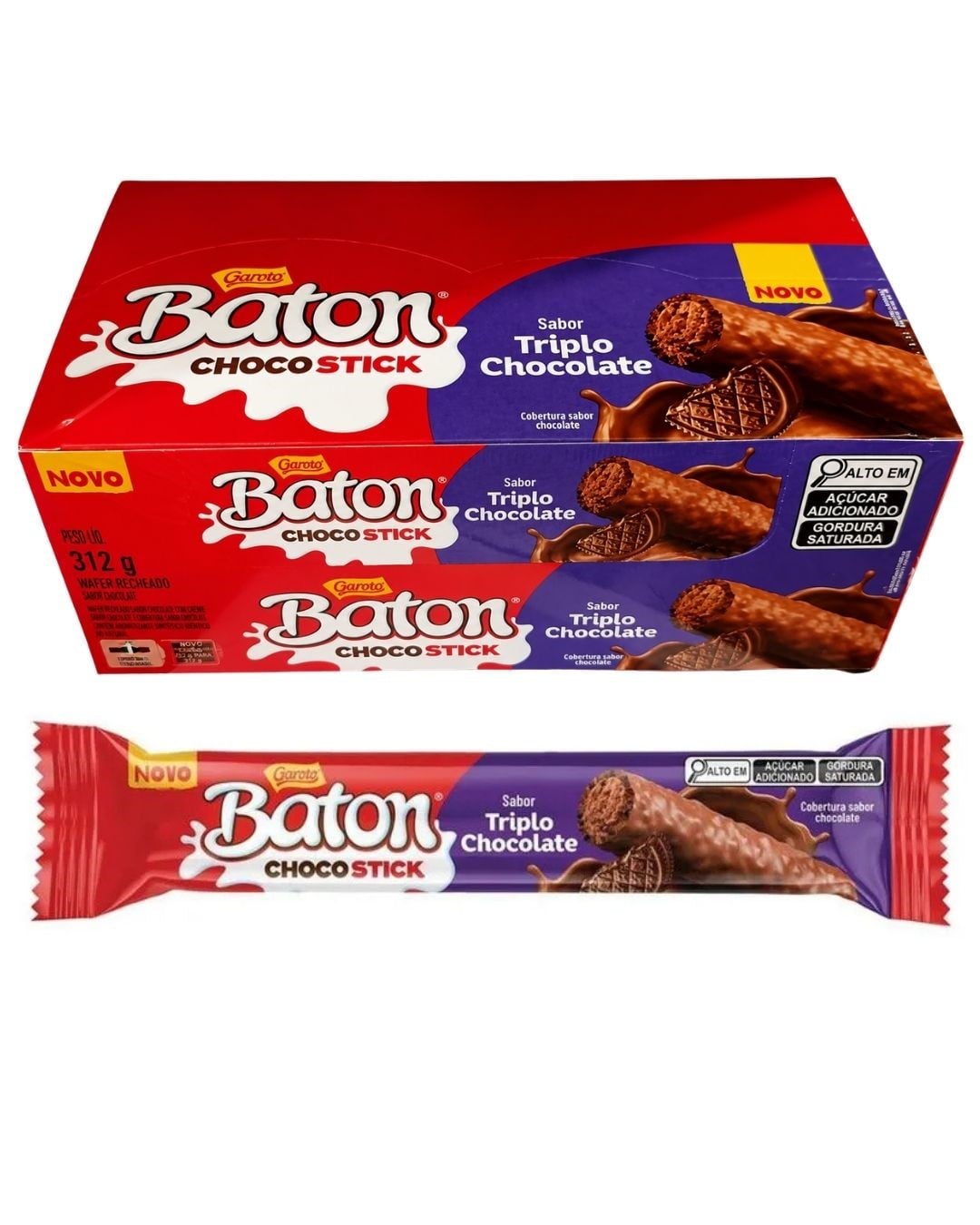 BATON CHOCOSTICK GAROTO TRIPLOCHOC 26G