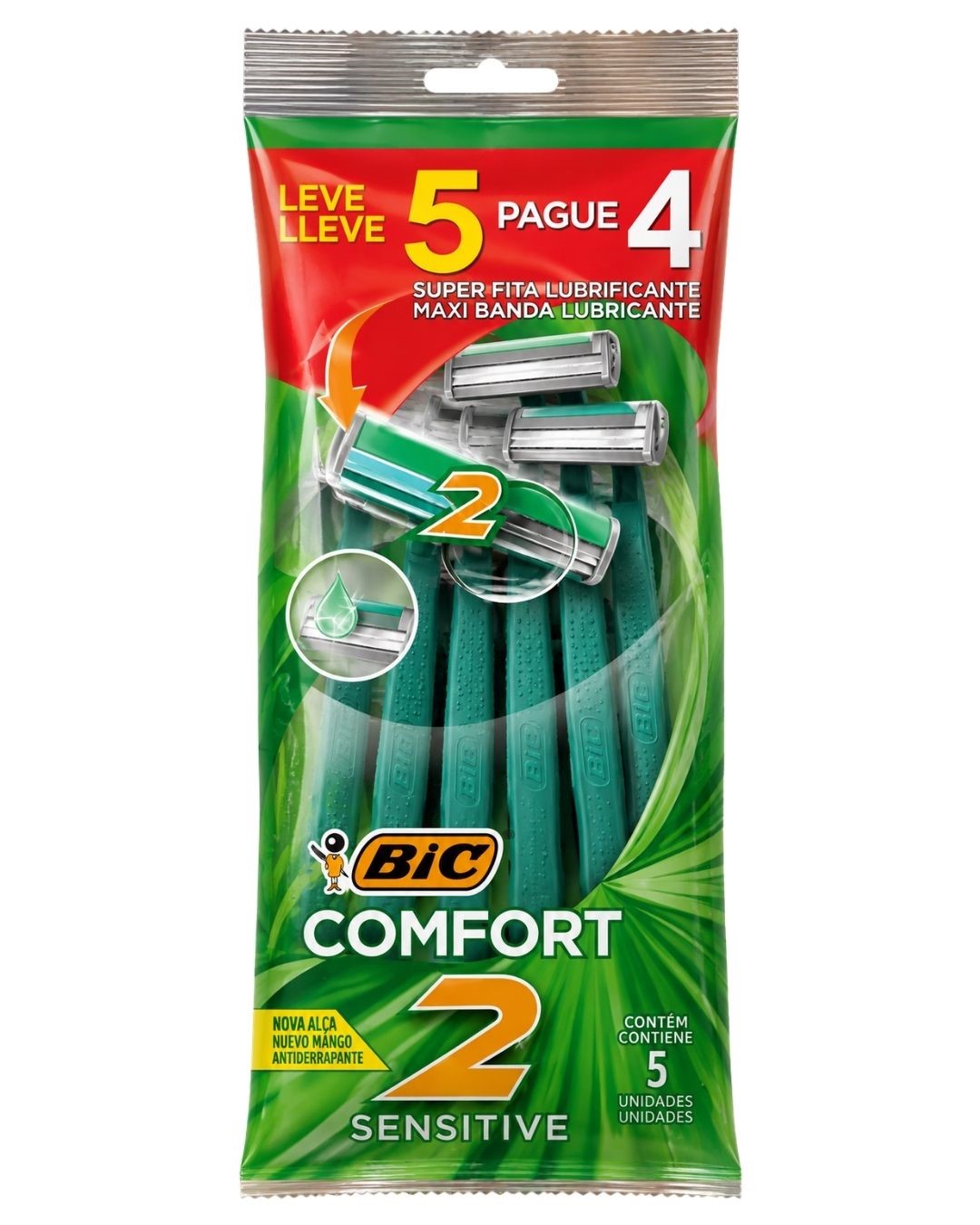 APARELHO BARBEAR BIC COMFORT MASC LV5PG4