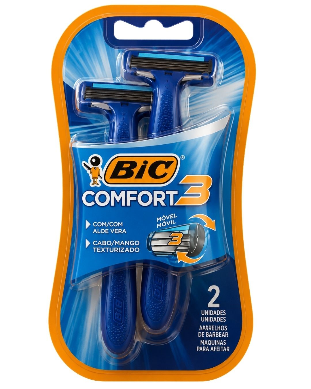 APARELHO BARBEAR BIC COMFORT MASC C/2UN