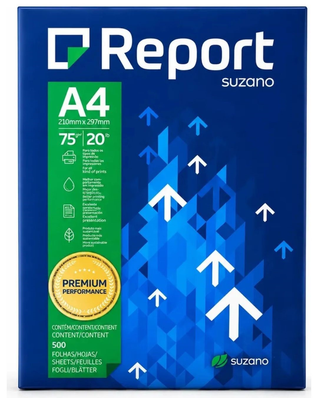 PAPEL A4 500 FOLHAS REPORT PEQ