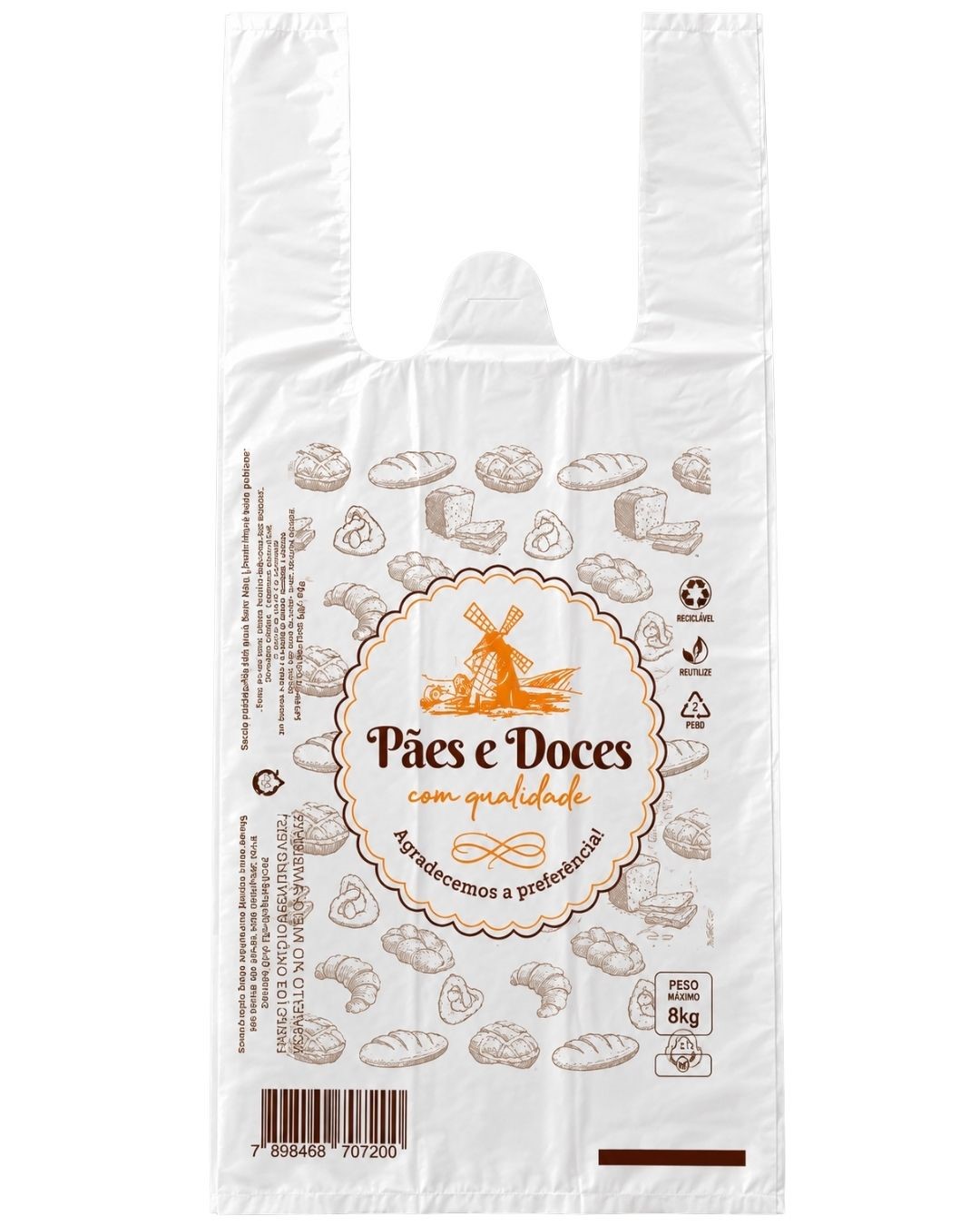 SACOLA PLASTICA 30X40 BCO PADARIA 2.5KG