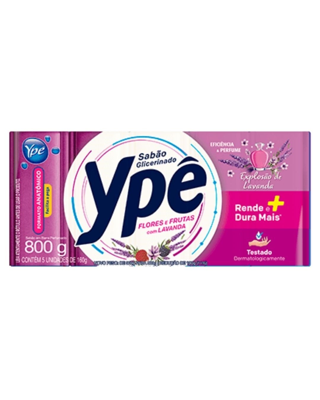 YPE SABAO BARRA FLORES E FRUTAS 800G