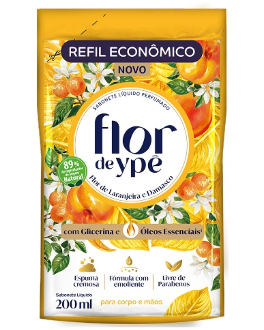 YPE SABONETE FLOR YPE 200ML LQ SC LARANJ