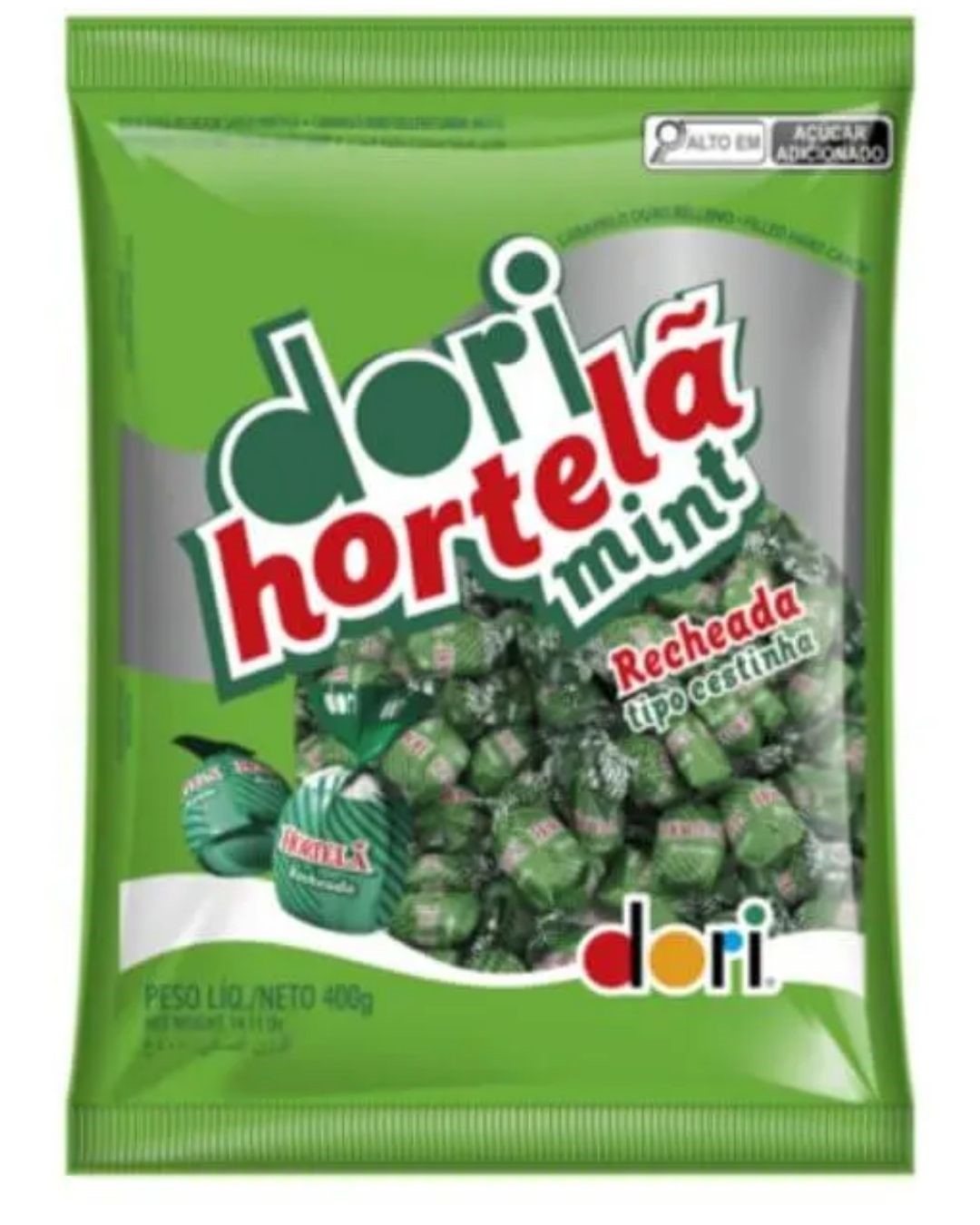 BALA DORI  HORTELA MINT RECHEADA 400 G