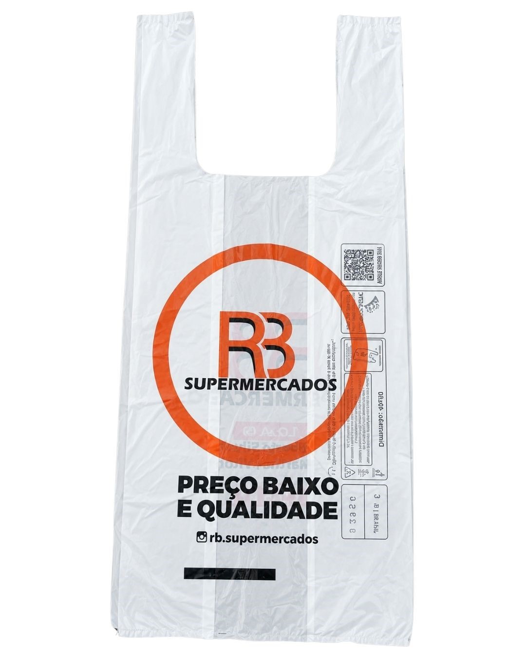 SACOLA PLASTICA 40X50 RB BRANCA C/1000UN