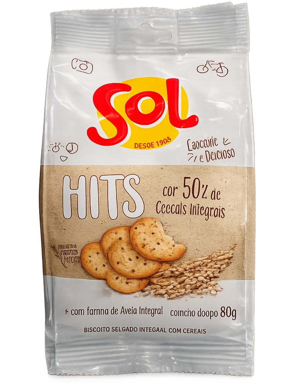 JM BISCOITO SOL HITS INT ORIGINAL 80 G