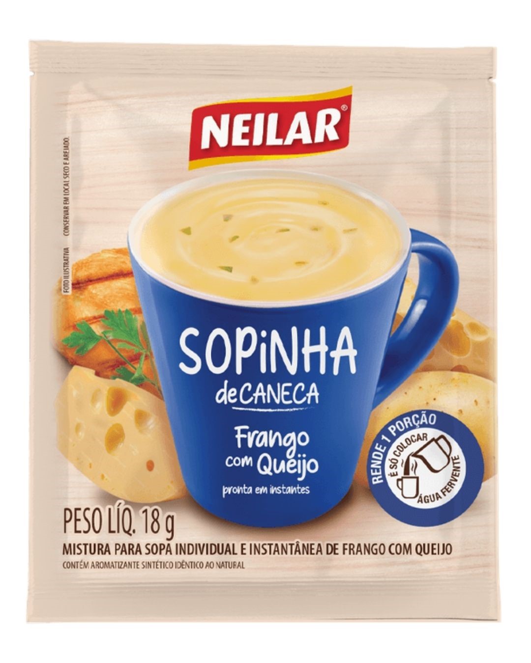 SOPINHA NEILAR 18G FRANGO COM QUEIJO