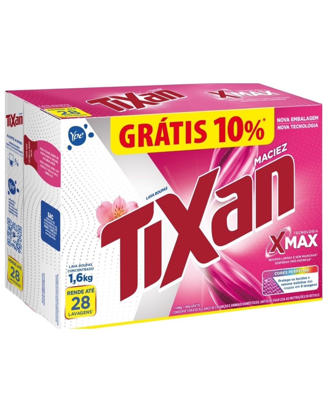 YPE LAVA ROUPAS TIXAN 1,6KG MACIEZ PROMO