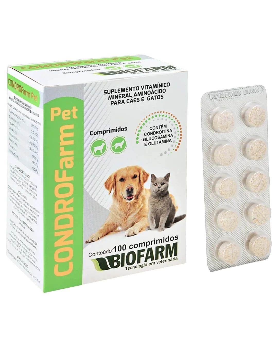 BIO SUPLEMENTO CONDROFARM PET C-100 COMP
