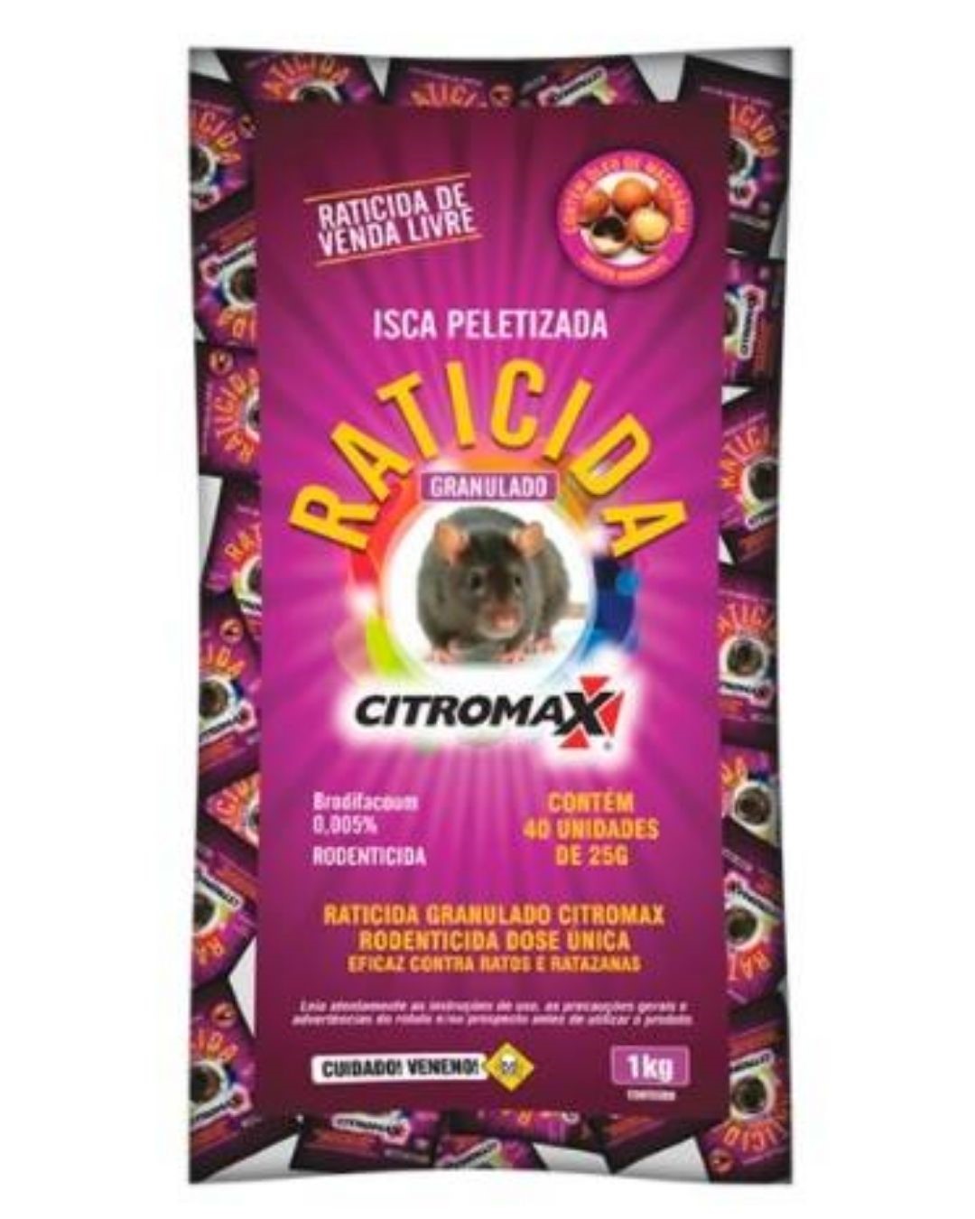 CT RATICIDA GRANULADO CITROMAX 25 G
