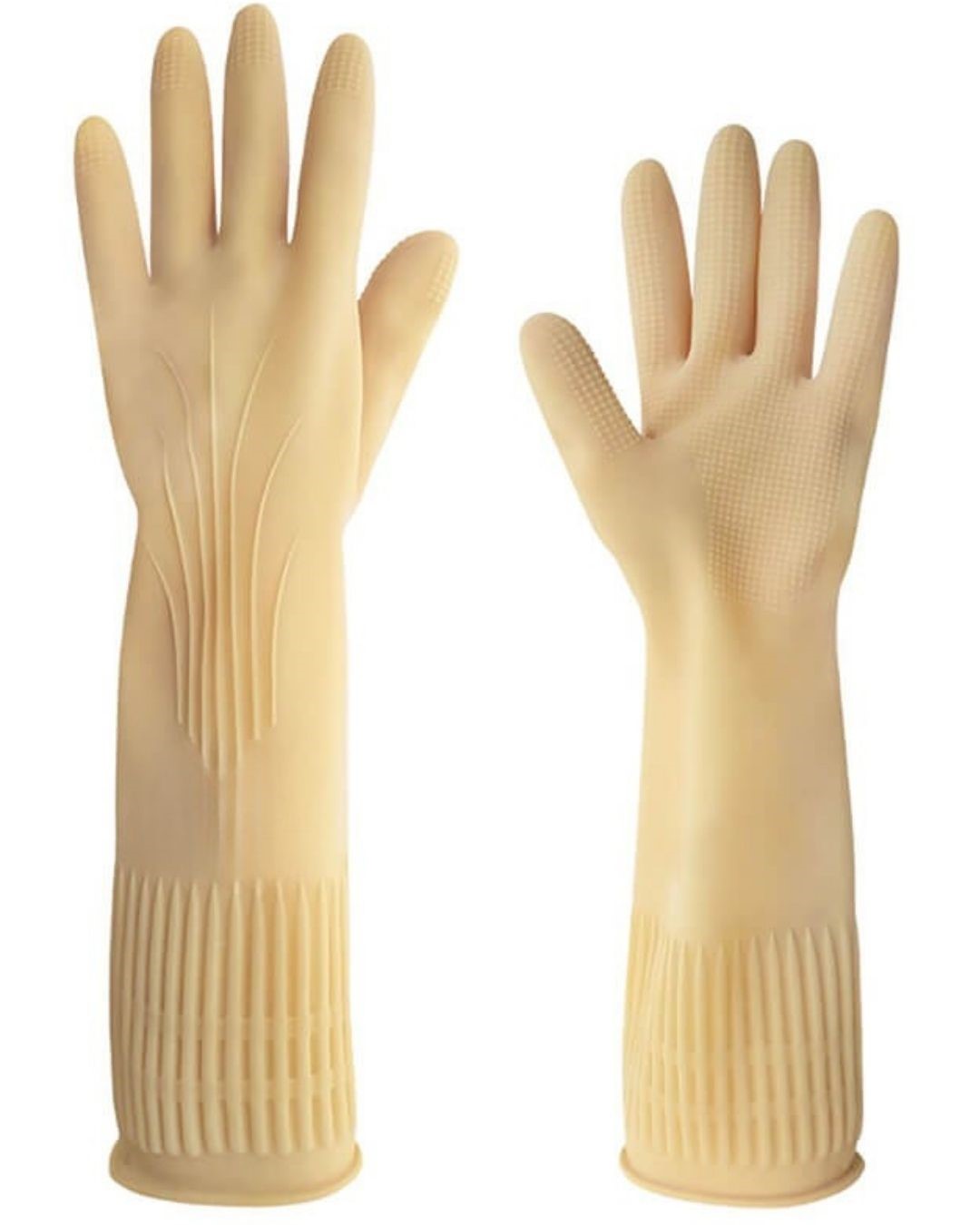 LUVA LATEX RANHURADA C.LONGO TAM 9