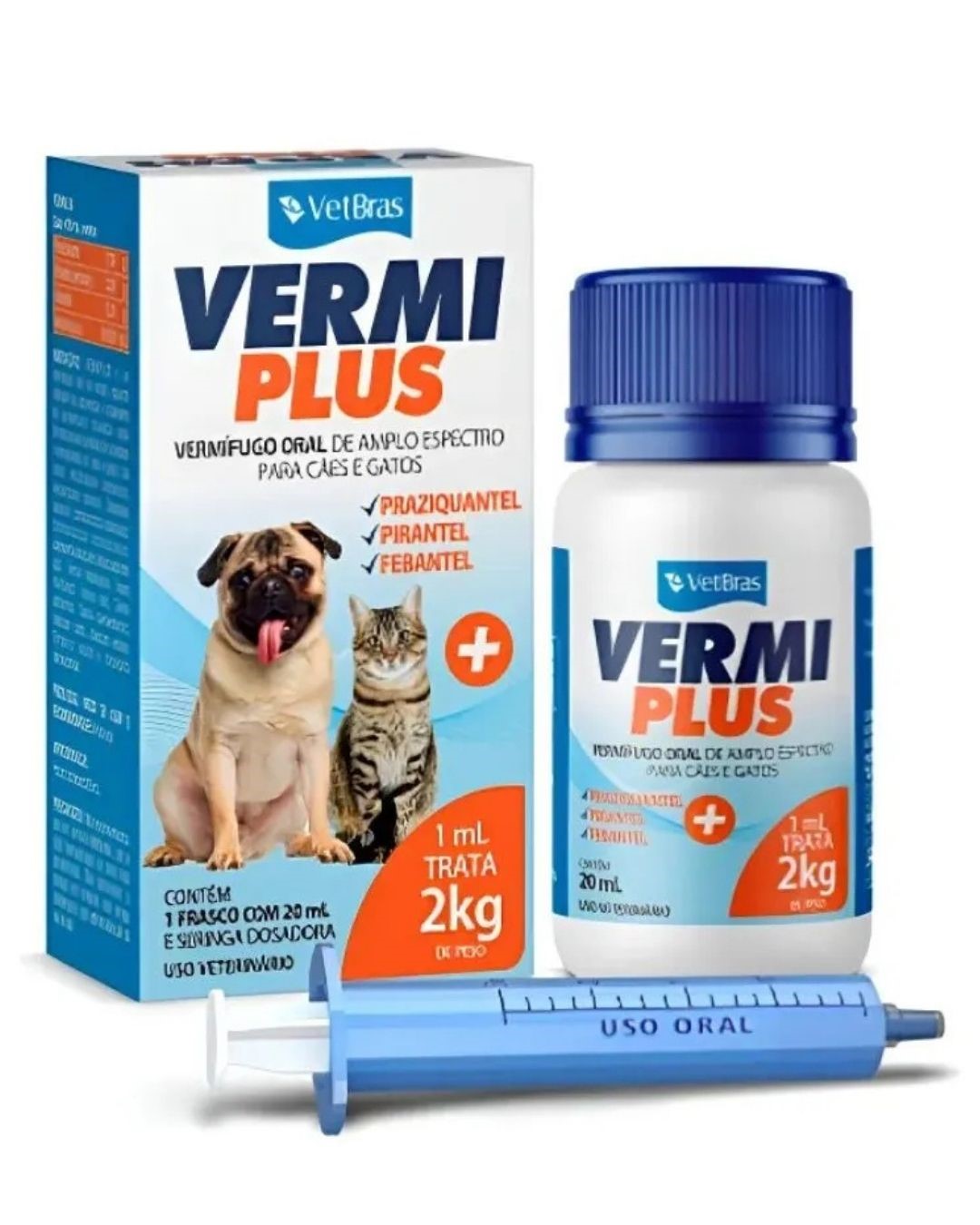 VET VERMIFUGO VERMIPLUS 20ML