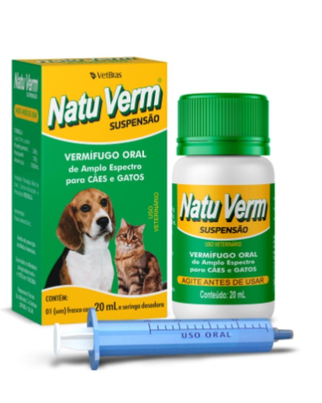VET VERMIFUGO NATUVERM SUSPENSAO 20ML