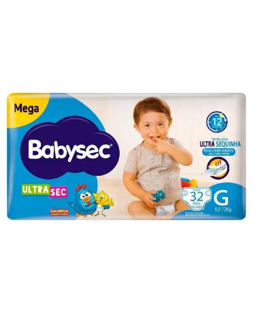 FRALDA BABYSEC ULT. SEQUINHA G 32UN