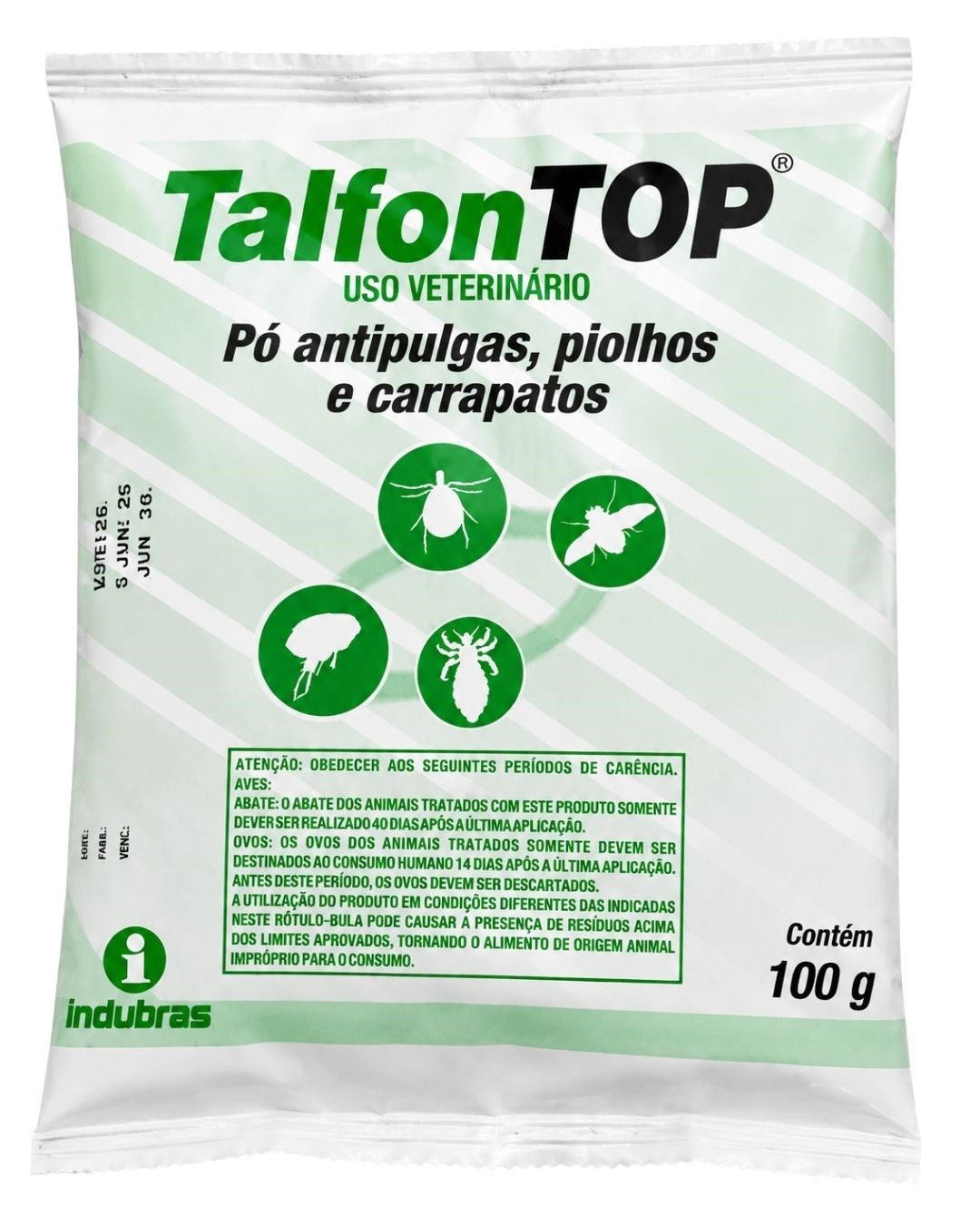 INDU ANTIPULGAS EM PO TALFON TOP 100G