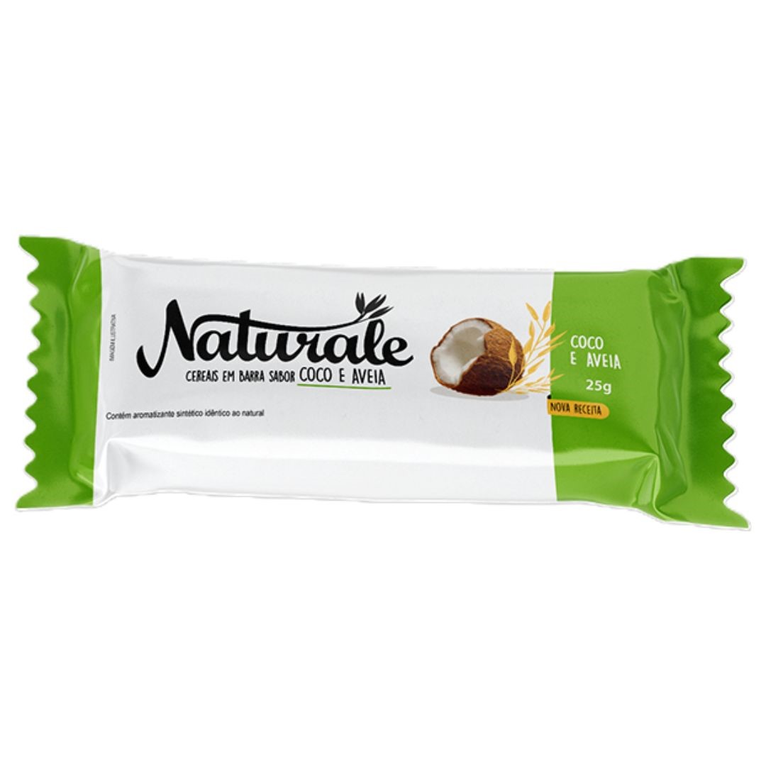 BARRA DE CEREAIS NATURALE COCO/AVEIA 25G