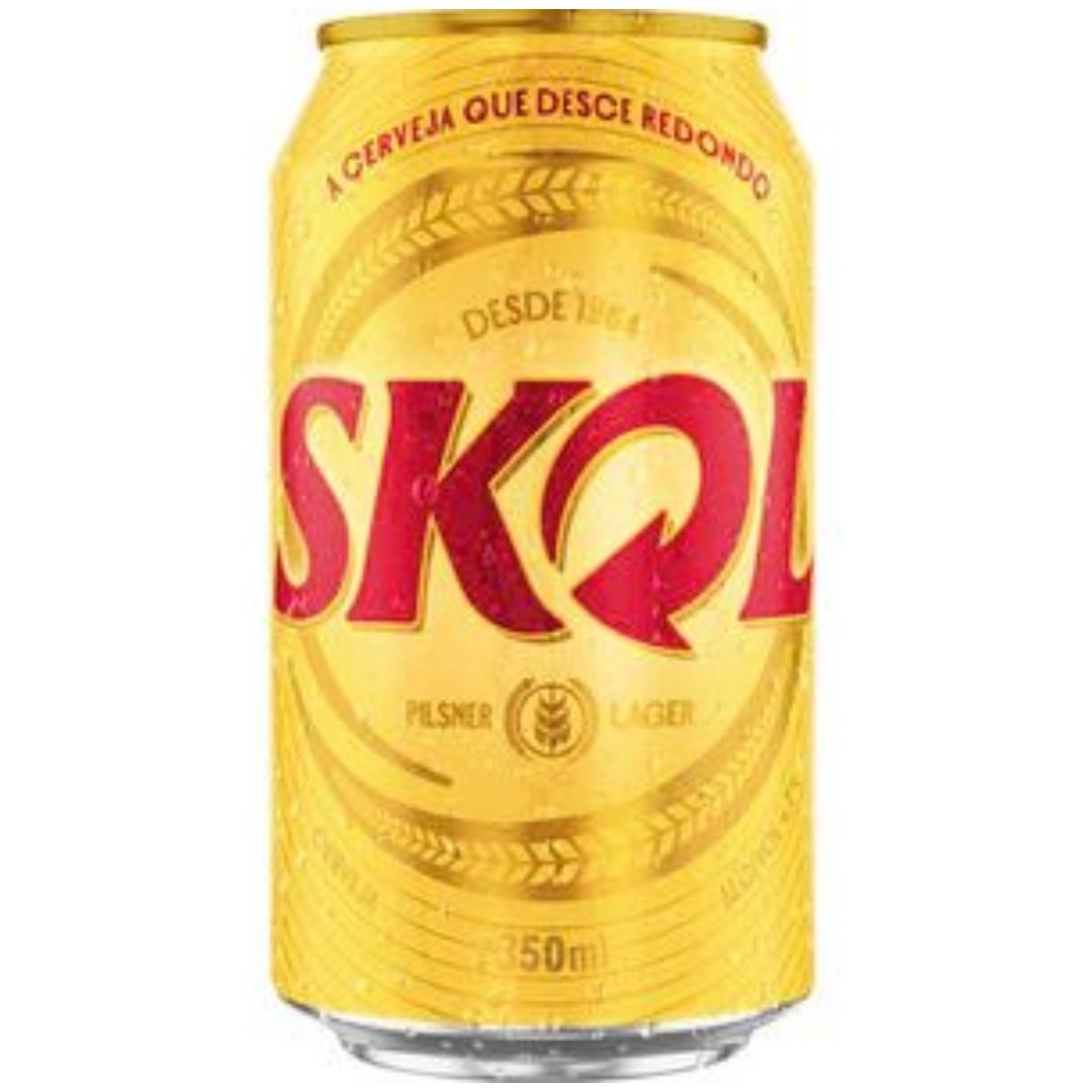 CERVEJA SKOL PILSEN LATA 350 ML
