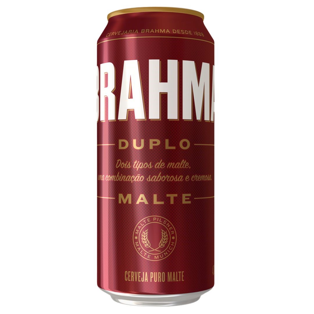 CERVEJA BRAHMA DUPLO MALTE LATA 473 ML