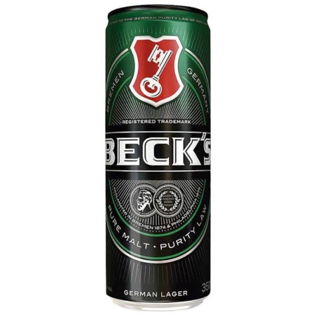 CERVEJA BECKS PURO MALTE LATA 350 ML