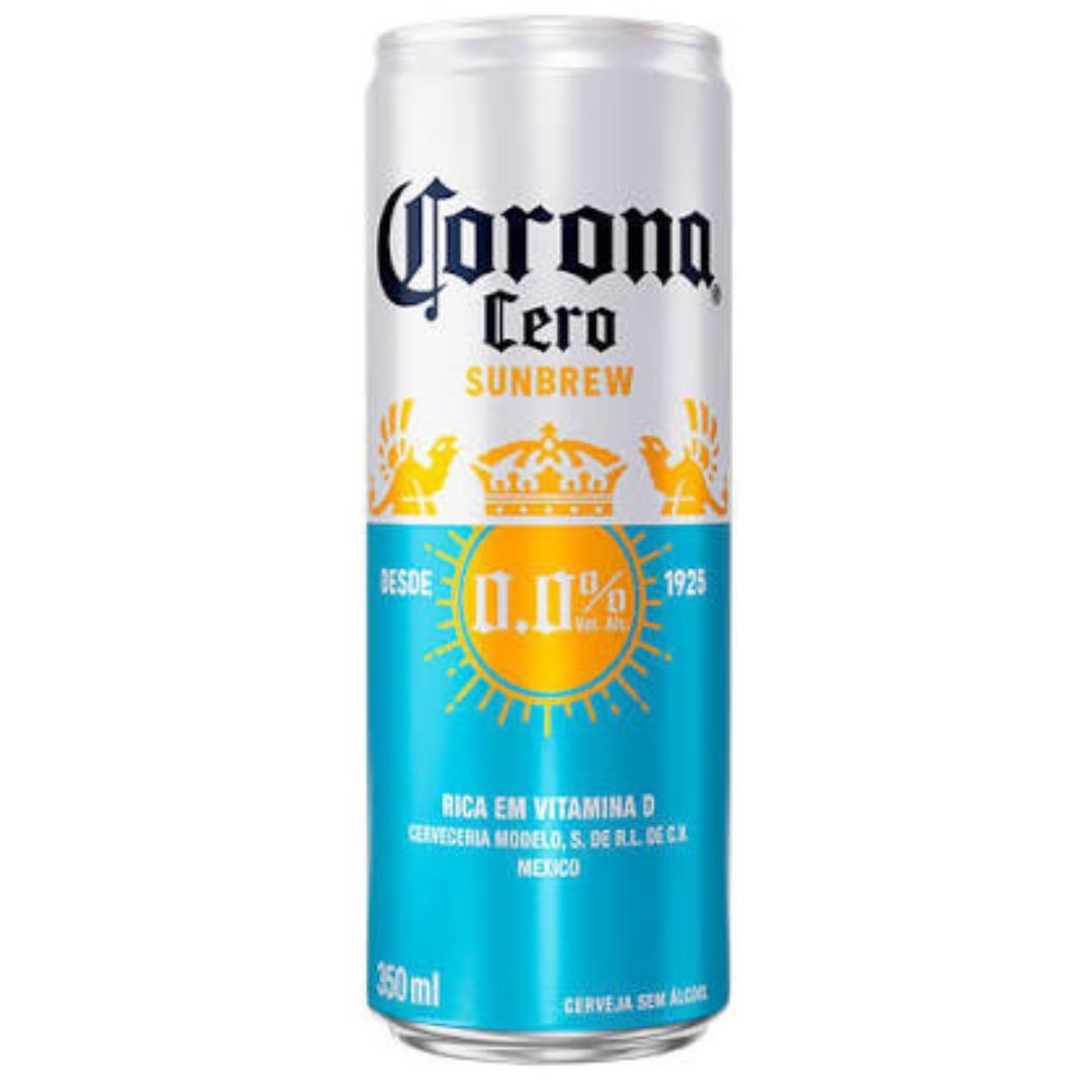 CERVEJA CORONA CERO SUNBREW LATA 350 ML
