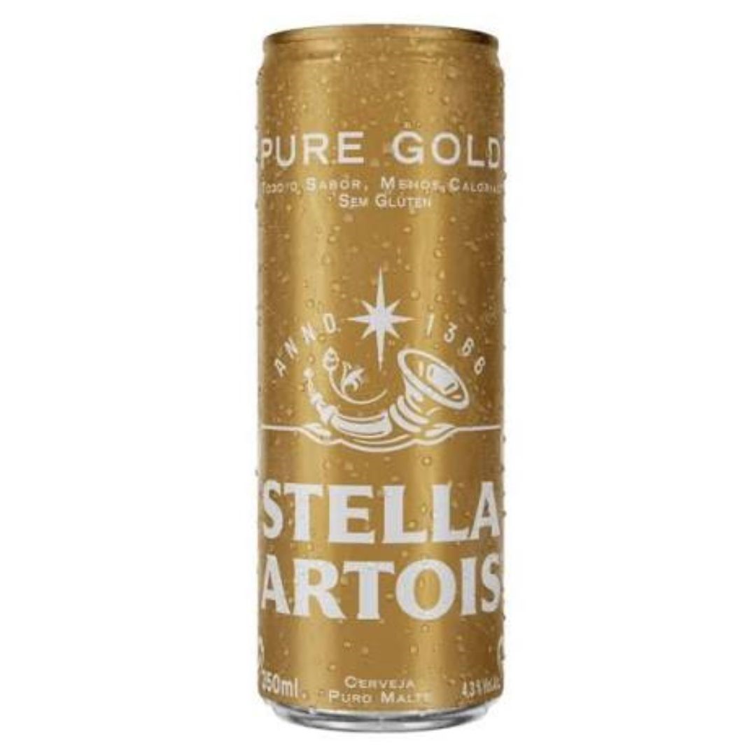 CERVEJA STELLA  PURE GOLD LATA 350 ML