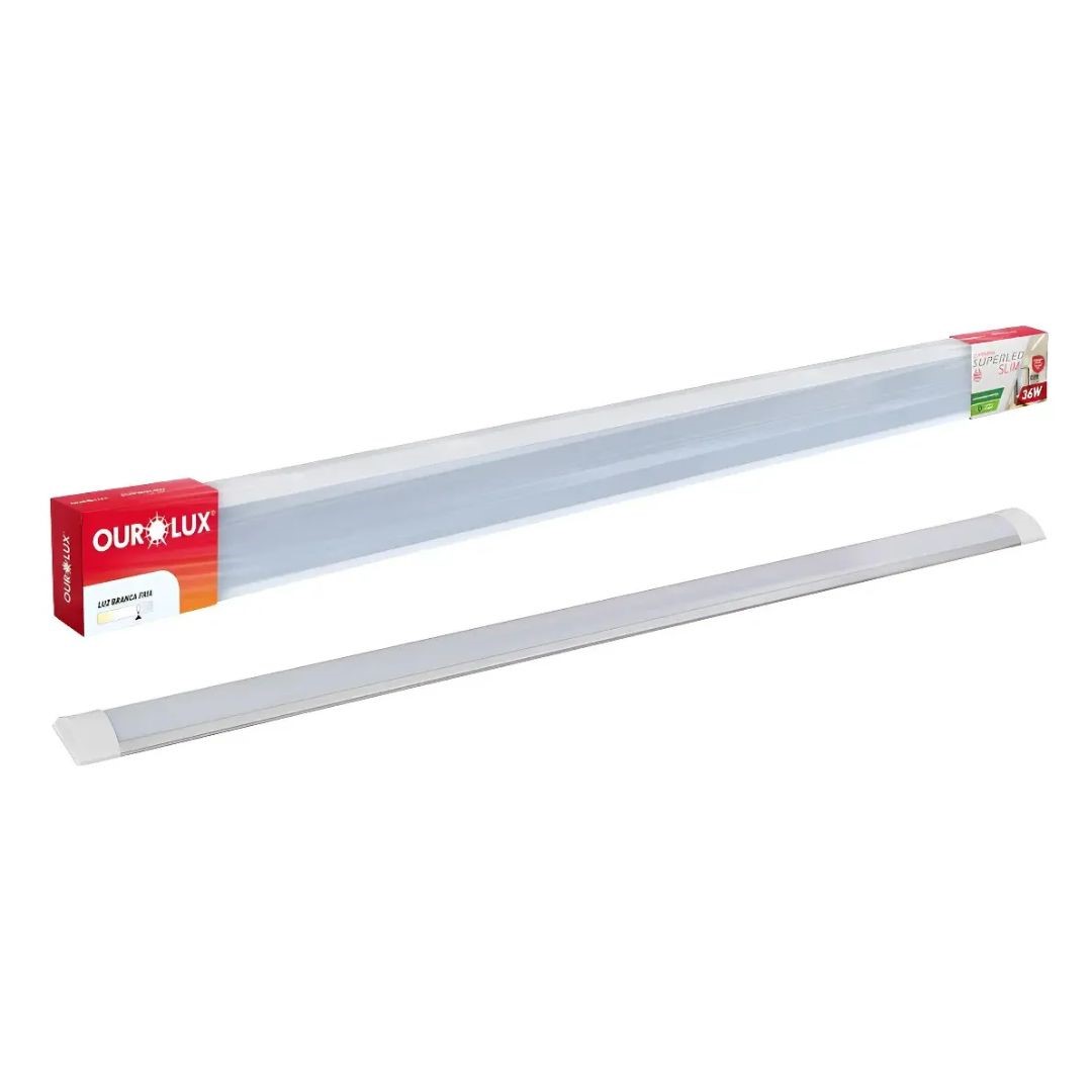 LAMPADA LED SLIM OUROLUX 100CM 36W 6500K