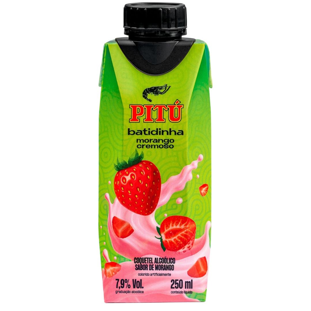 BATIDINHA PITU 250ML MORANGO