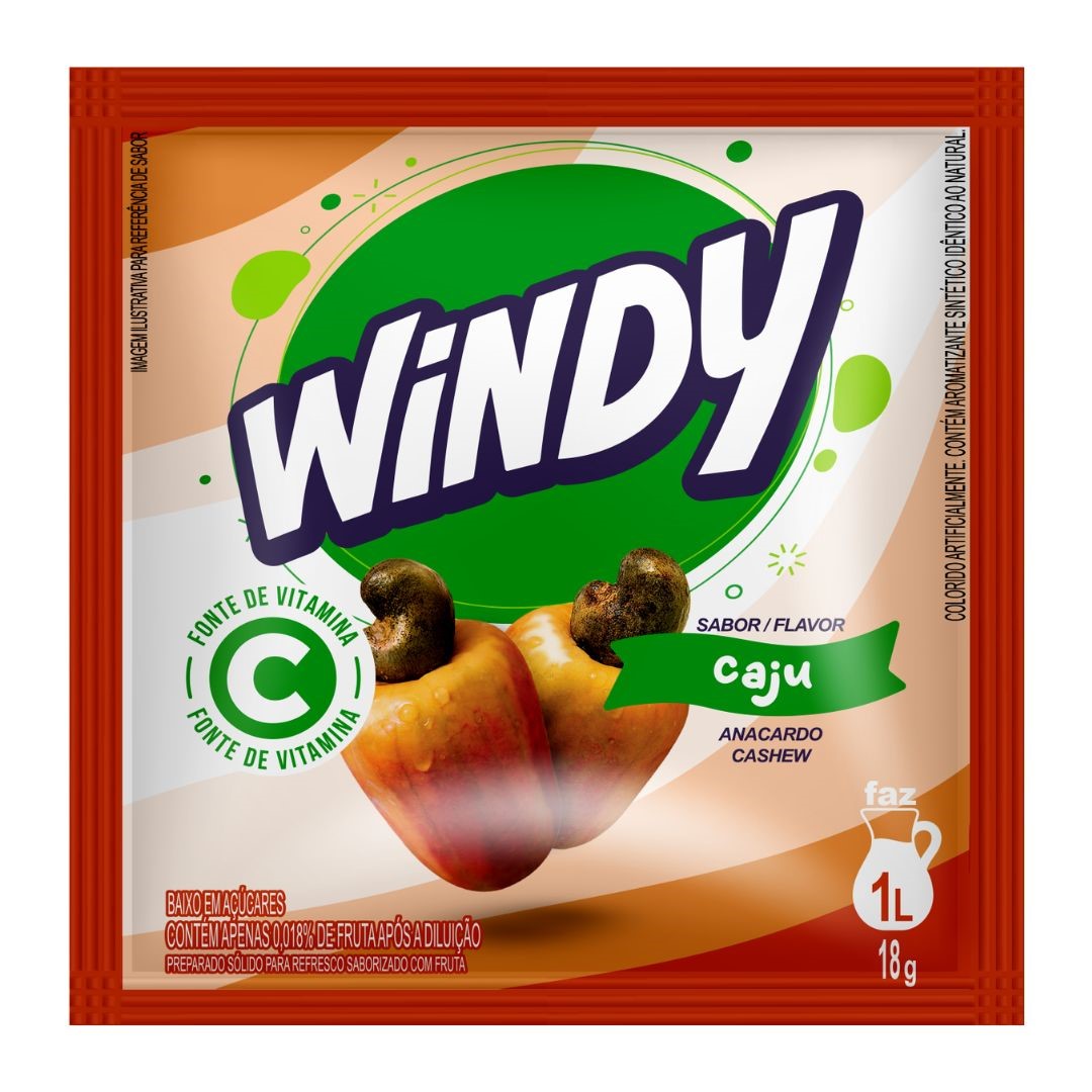REFRESCO PO WINDY 18G CAJU