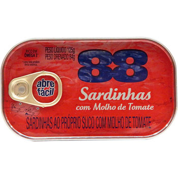 SARDINHA LATA TOMATE 88 125 G