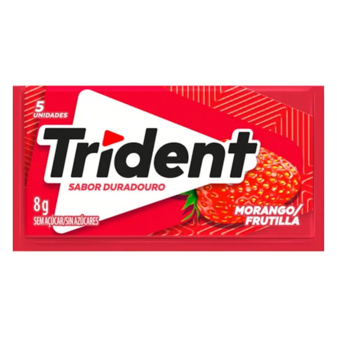 CHICLETE TRIDENT MORANGO