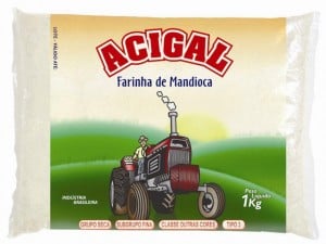 FARINHA DE MANDIOCA 1 KG ACIGAL BRANCA