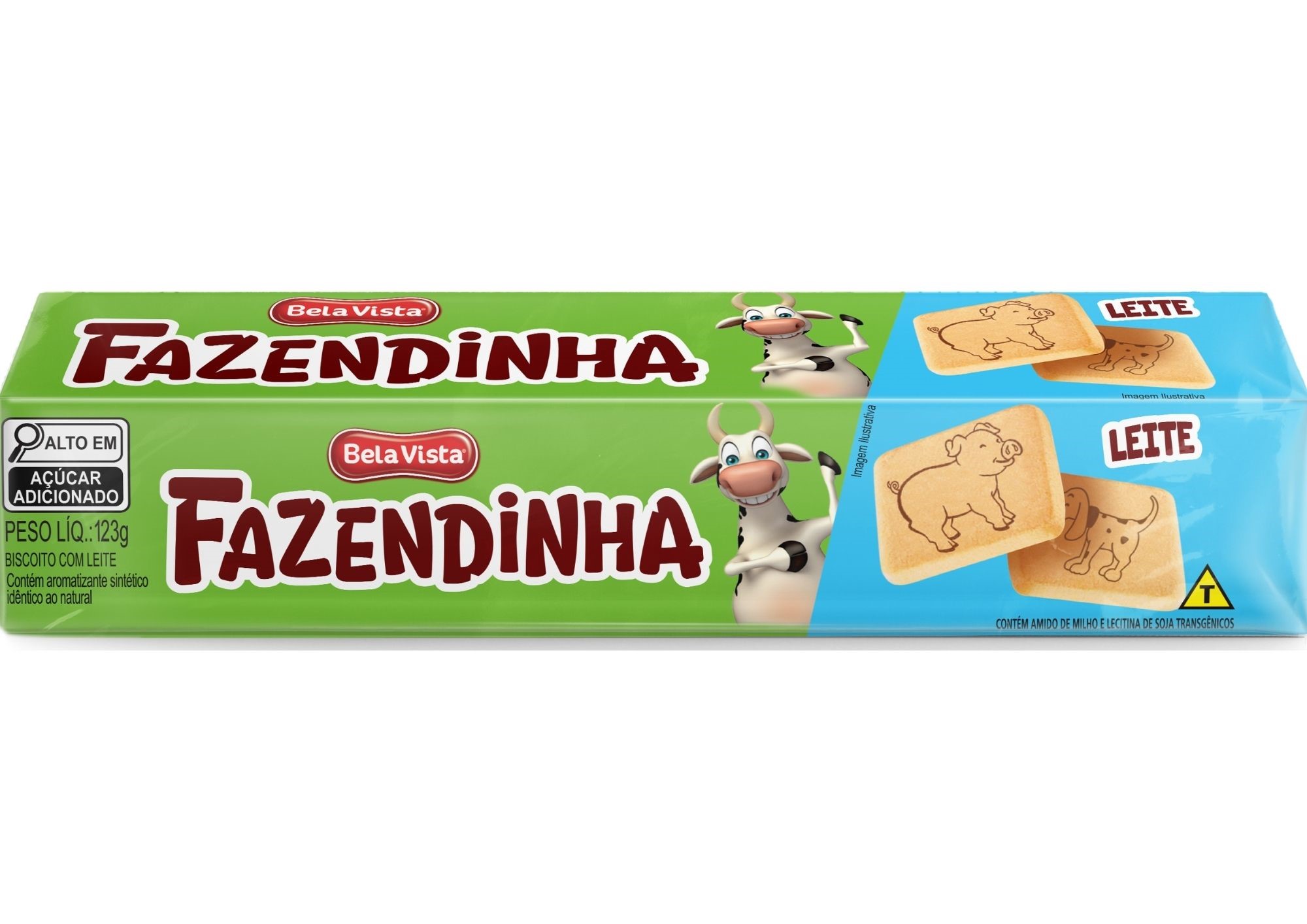 BV BISC FAZENDINHA 123G LEITE