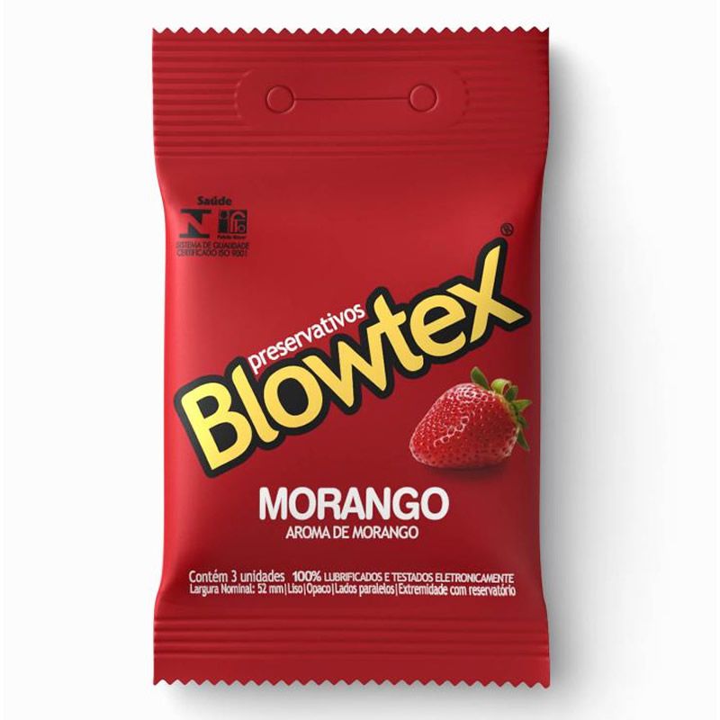 PRESERVATIVO BLOWTEX MORANGO