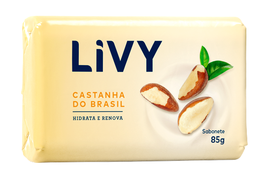 SABONETE LIVY CAST DO BRASIL 85G AMARELO