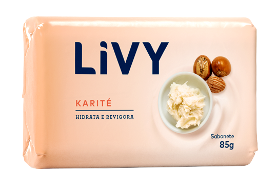 SABONETE LIVY KARITE 85G LARANJA