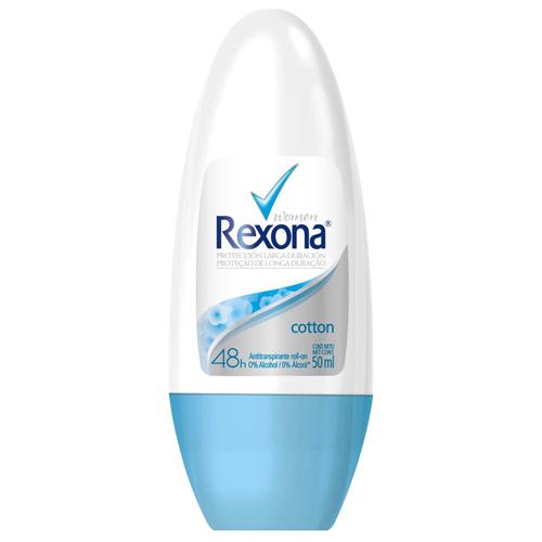 DESOD REXONA ROLON 50ML FEM COTTON