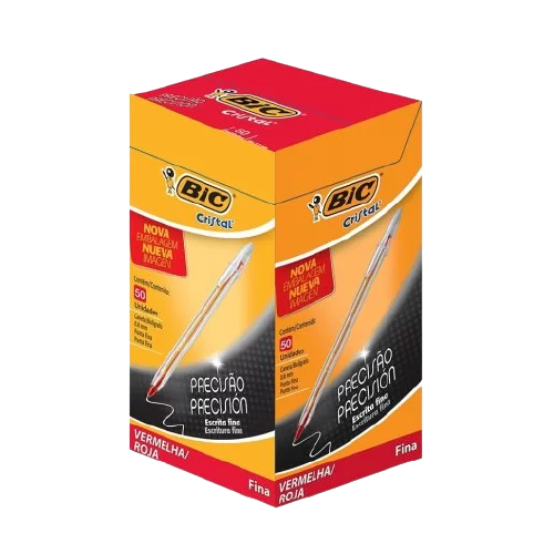 CANETA BIC VERMELHA TRADICIONAL 50 UND