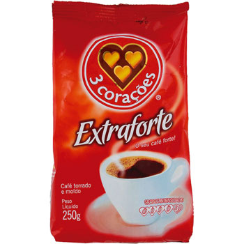 CAFE 3 CORACOES 250 G EXTRA FORTE VERM