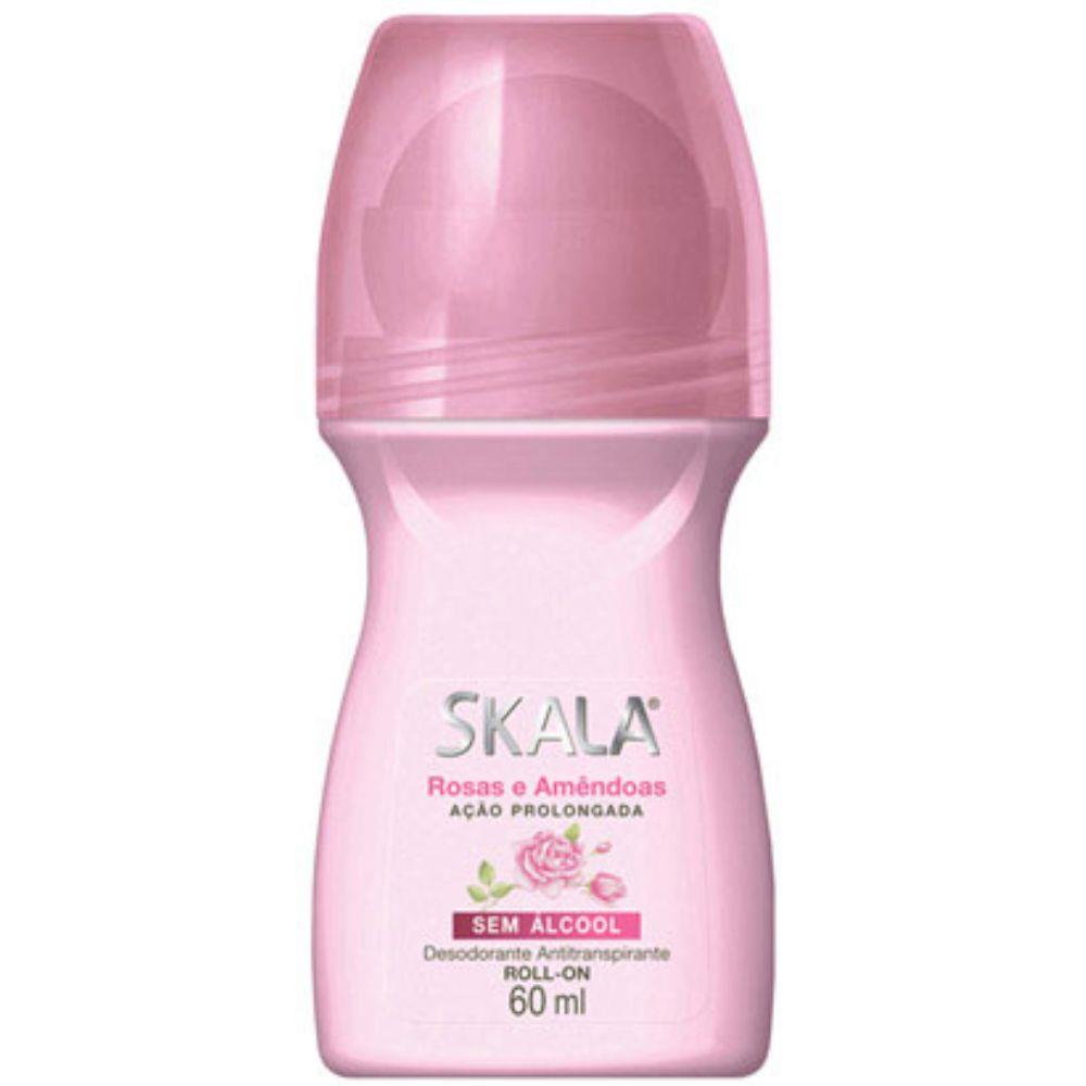DESOD ROLON SKALA 60ML ROSA E AMENDOAS