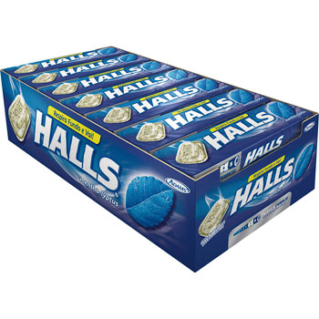 DROPS HALLS MENTHOL 28G