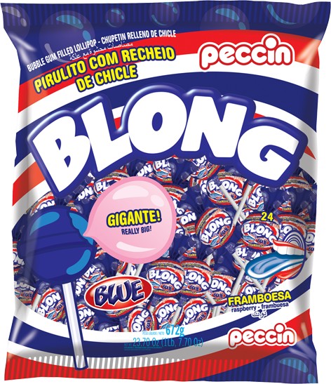 PIRULITO PECCIN BLONG BLUE FRAMB 672G