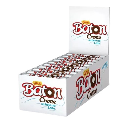 BATON GAROTO CREME RECH. AO LEITE