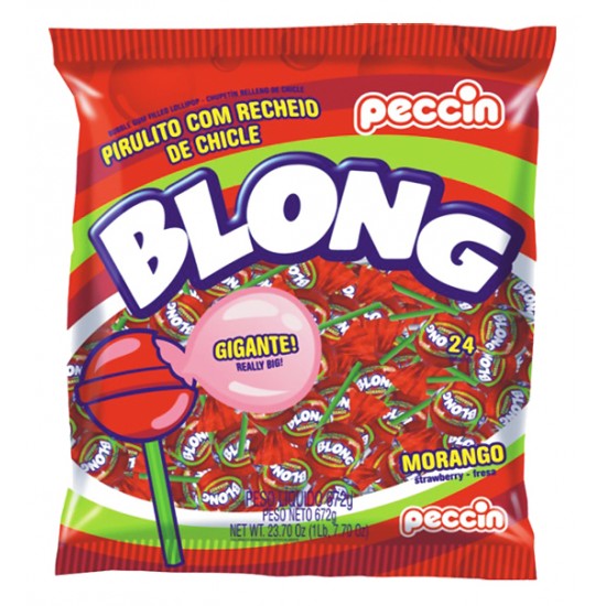 PIRULITO PECCIN BLONG MORANGO 672GR
