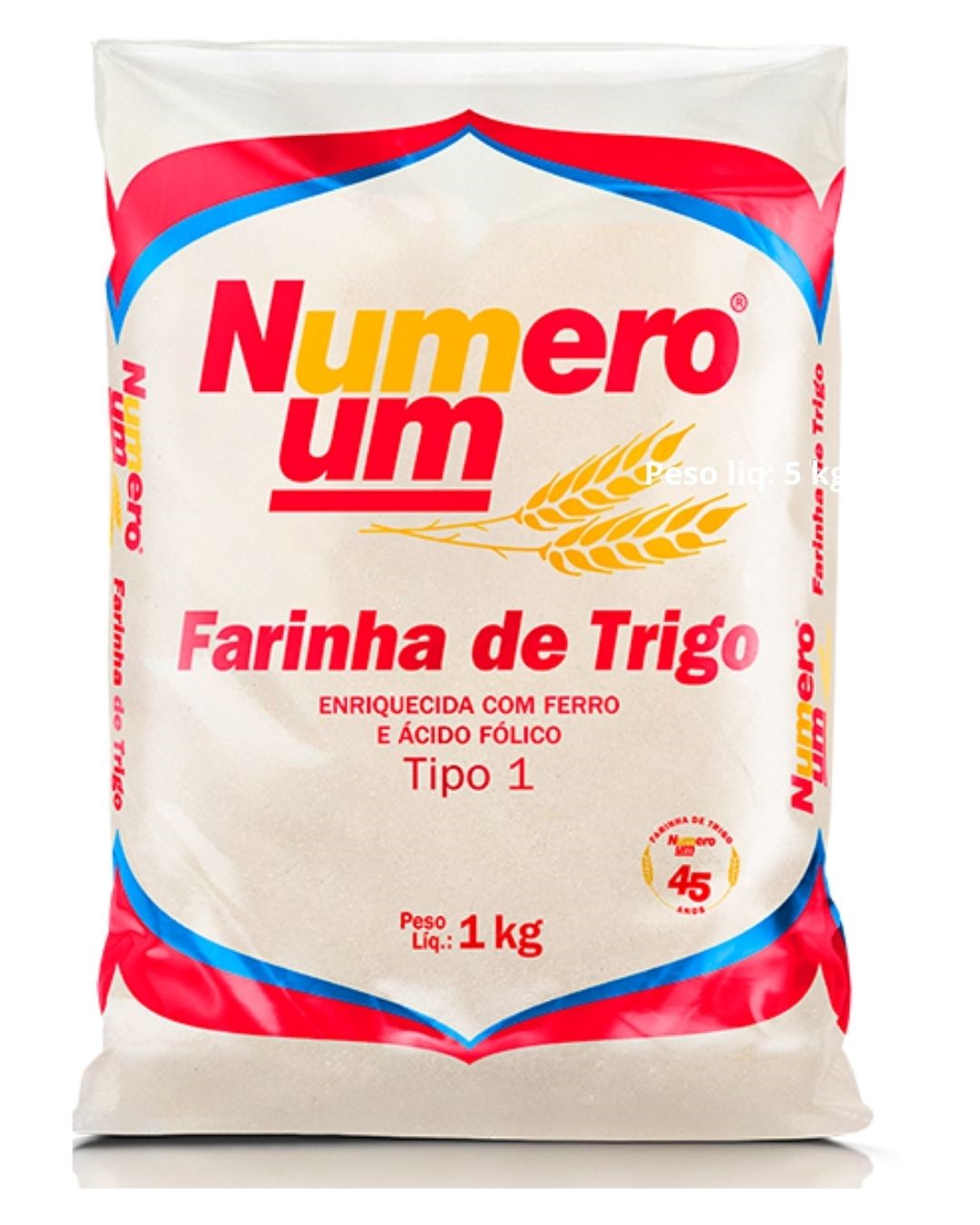 BZ FARINHA TRIGO NUMERO UM 1KG PLASTICO