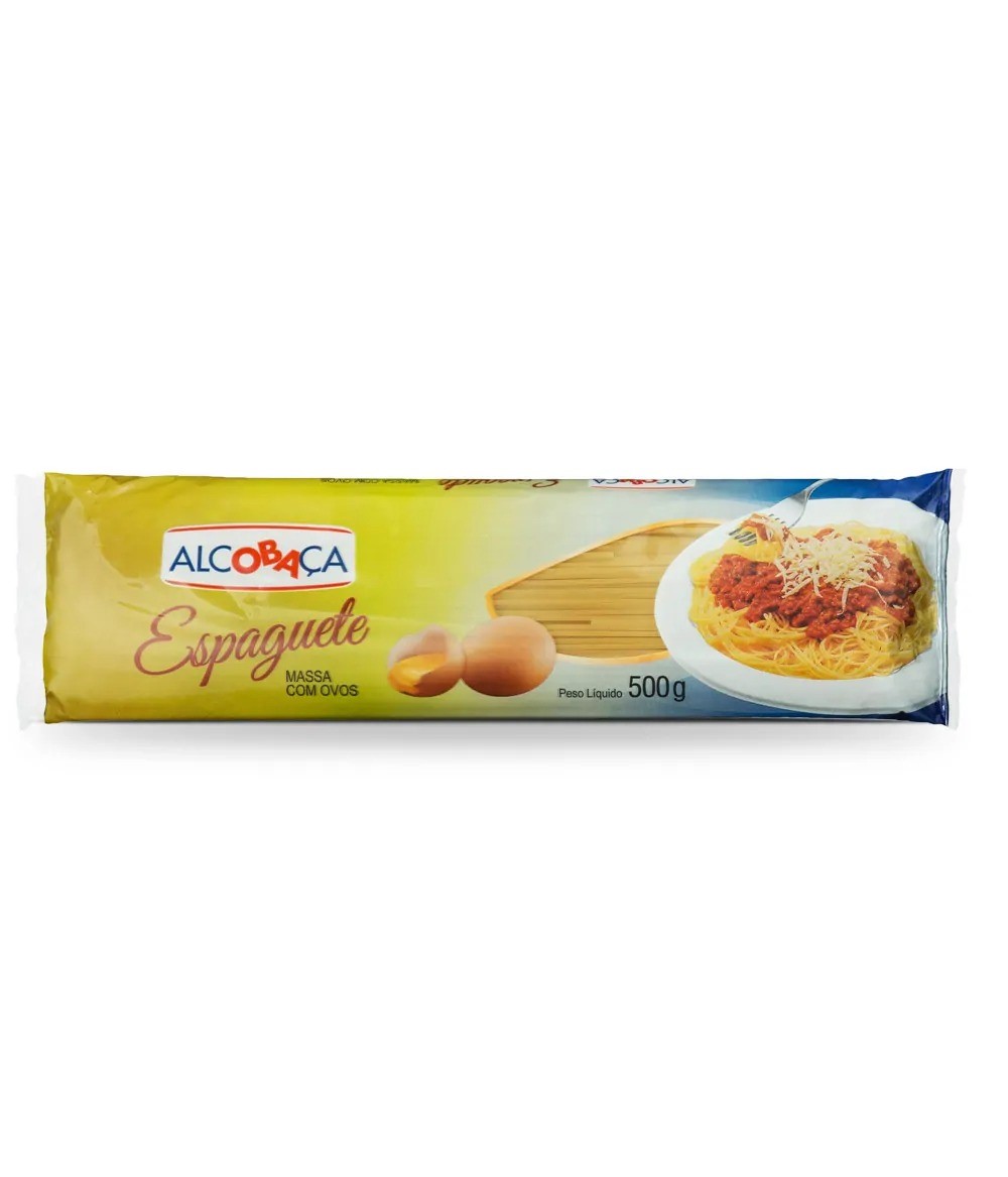 MACARRAO ESPAGUETE 500 G ALCOBACA C/OVOS