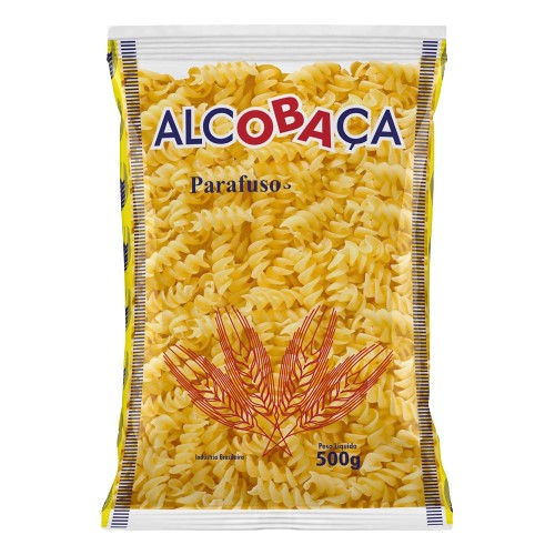 MACARRAO PARAFUSO 500 G ALCOBACA C/OVOS