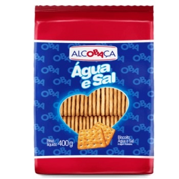 BISCOITO ALCOBACA AGUA E SAL 400 G