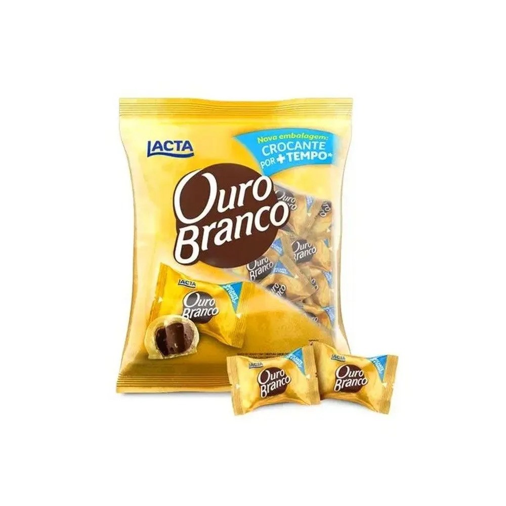 BOMBOM LACTA OURO BRANCO 1 KG