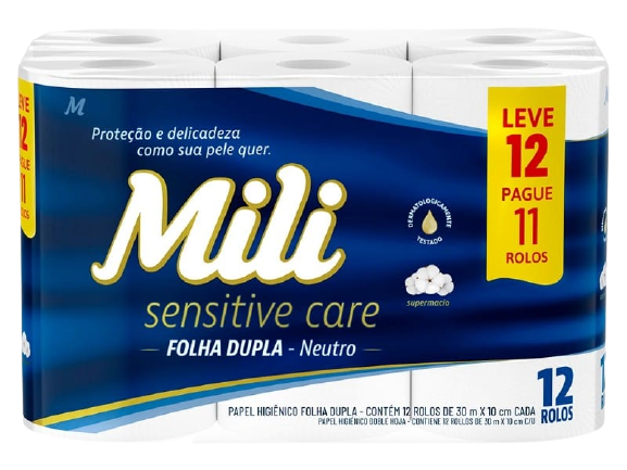 PAPEL HIG. 12X1 MILI F. DUPLA L12P11 30M